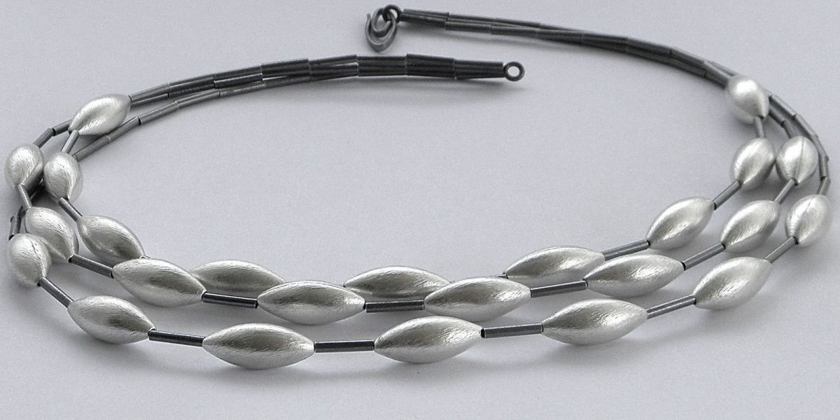 332 - Triple Strand Cone Necklace