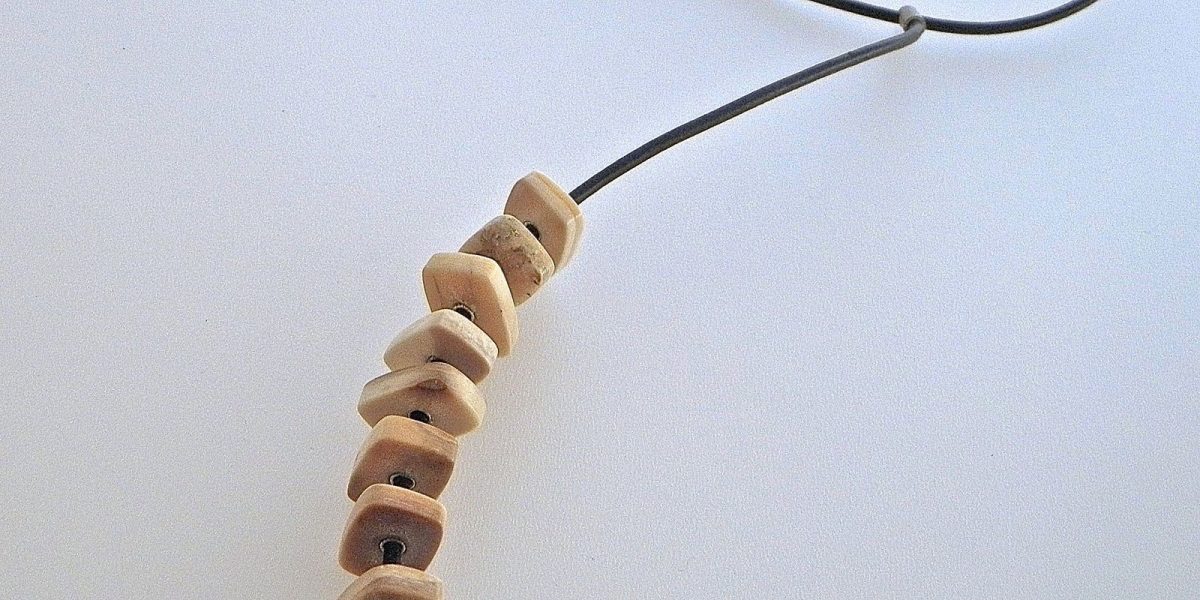 589 - Fossil Necklace On Leather