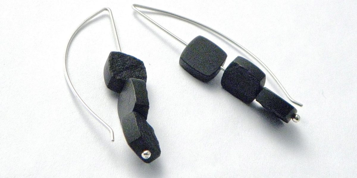 795 - Triple Black Jade Earrings