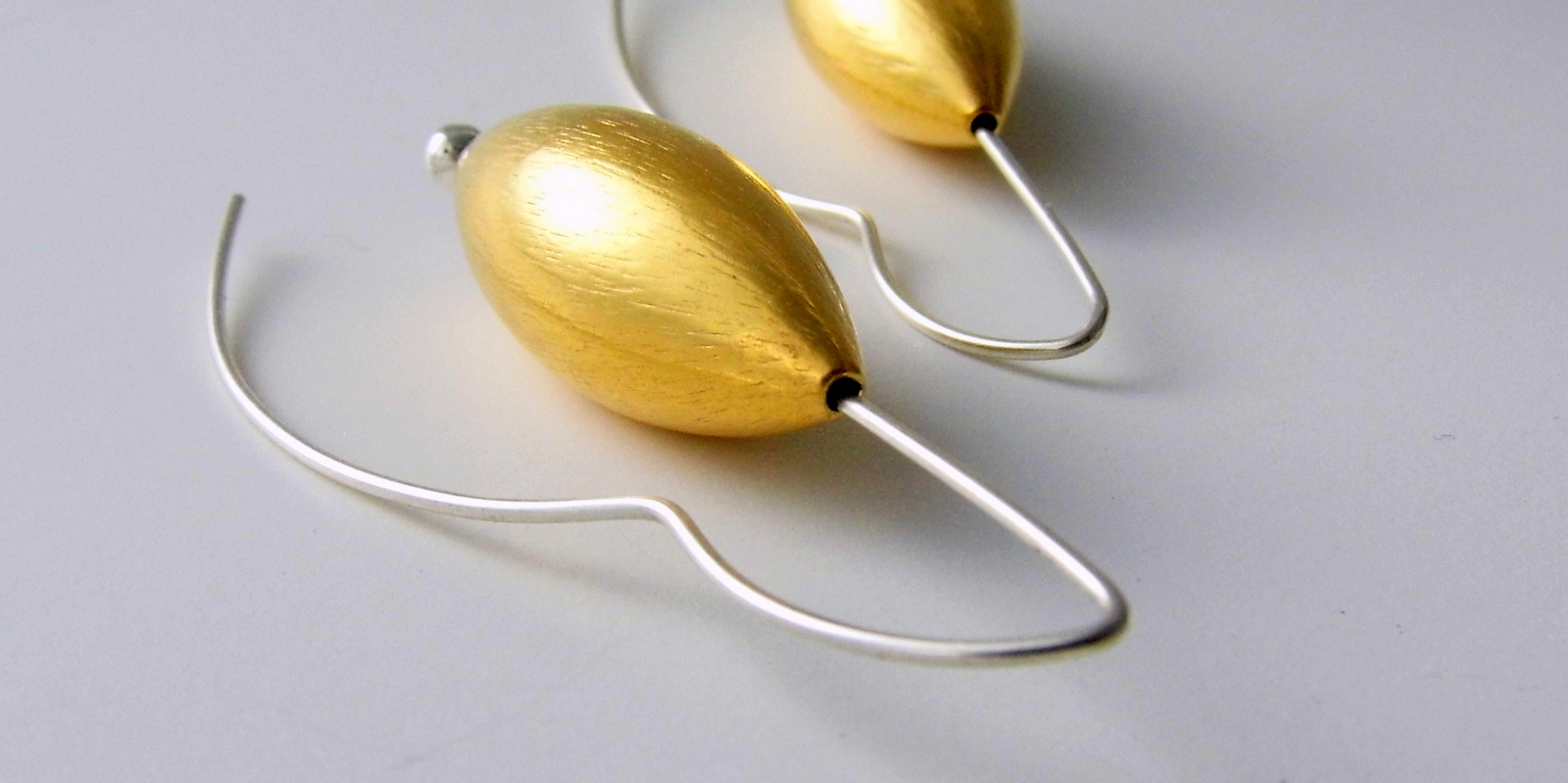 947 Large Gold Vermeil Cone Earrings